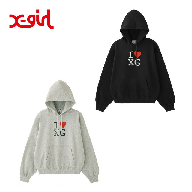 楽天市場】【SALE40％OFF 定価14,300円】X-girl I LOVE XG LOGO SWEAT