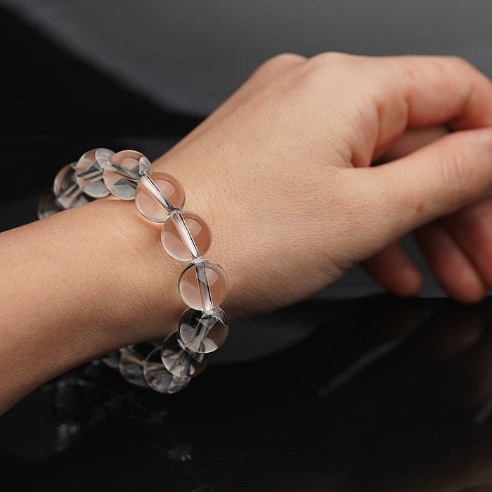 楽天市場】【最高品質】5A 天然水晶 12mm ブレスレット 天然石