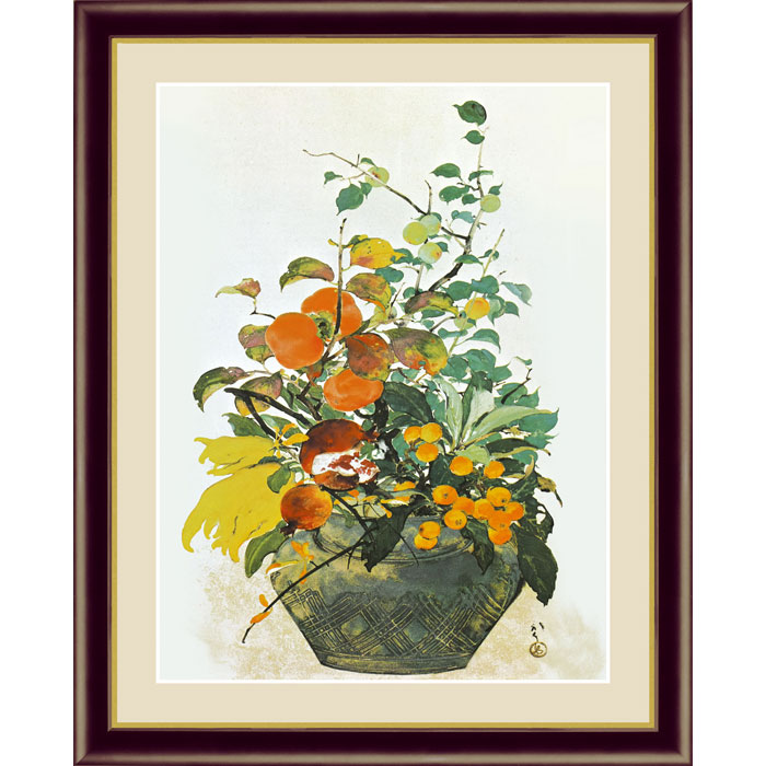 楽天市場】川端龍子 四季好果之図 52×42cm 日本画 かわばた りゅうし