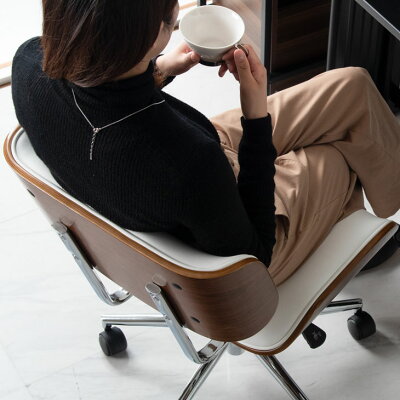 楽天市場】ミッドセンチュリーモダン ワークチェア プライウッド