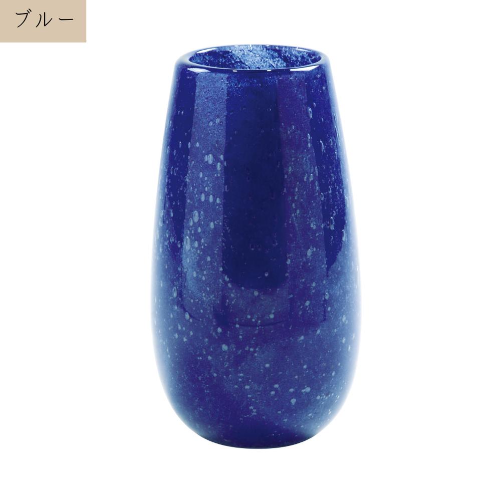 楽天市場】ハンドメイドガラス花瓶 ブルー クリア マーブル ピンク