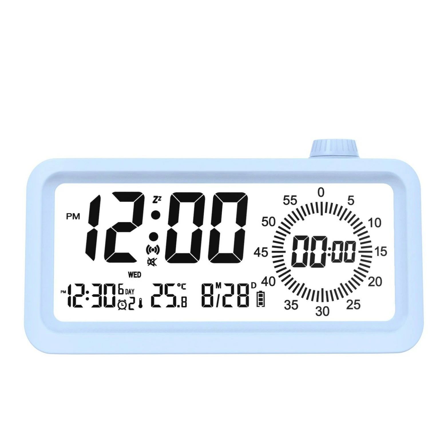 楽天市場】デジタル時計 秒針可視化 静音 多機能アラーム時計 3っ