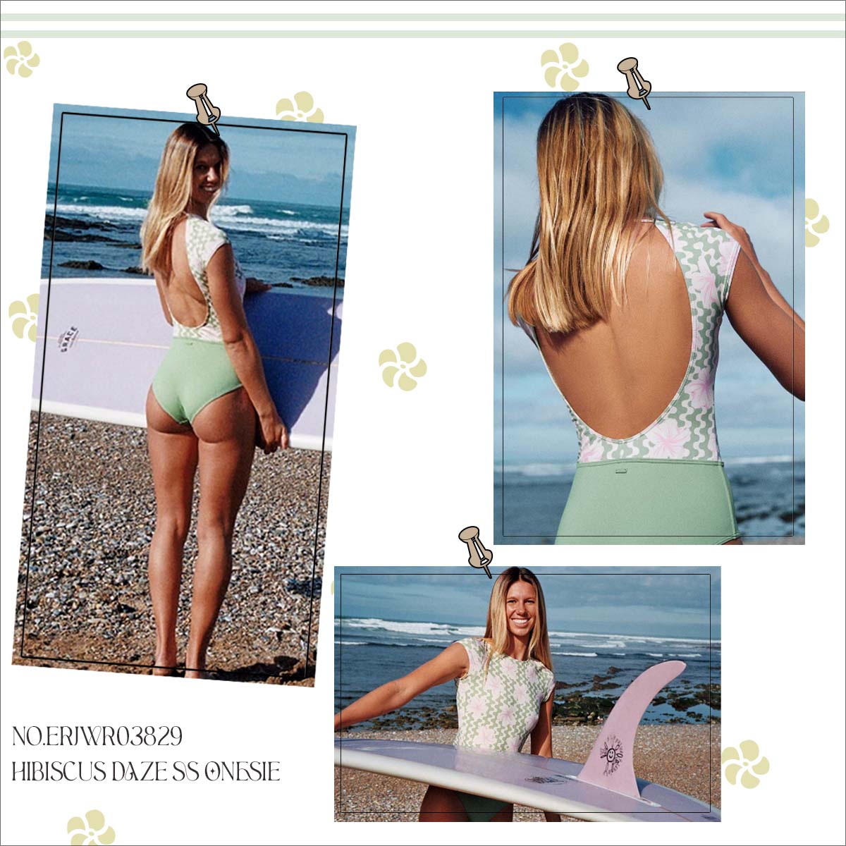 楽天市場】25 SS ROXY ロキシー 水着 HIBISCUS DAZE SS ONESIE スイム