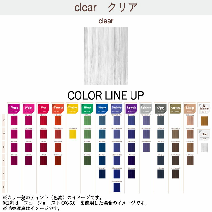楽天市場】フュージョニスト FUSIONIST ファッションカラー クリア 80g