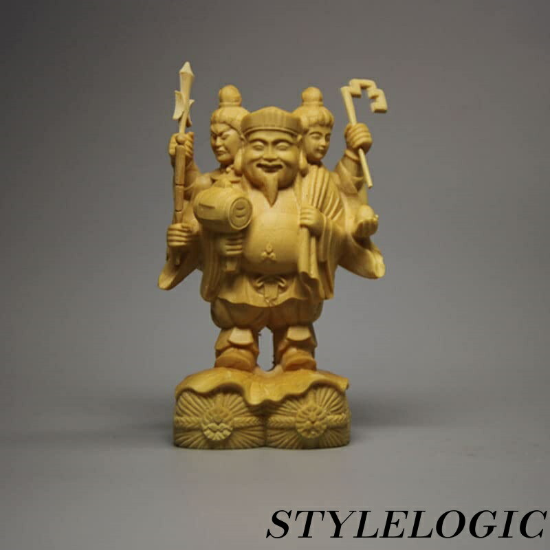 楽天市場】七福神 木彫り 置物一刀彫 / 素材：柘植 : 津山銘木有馬店