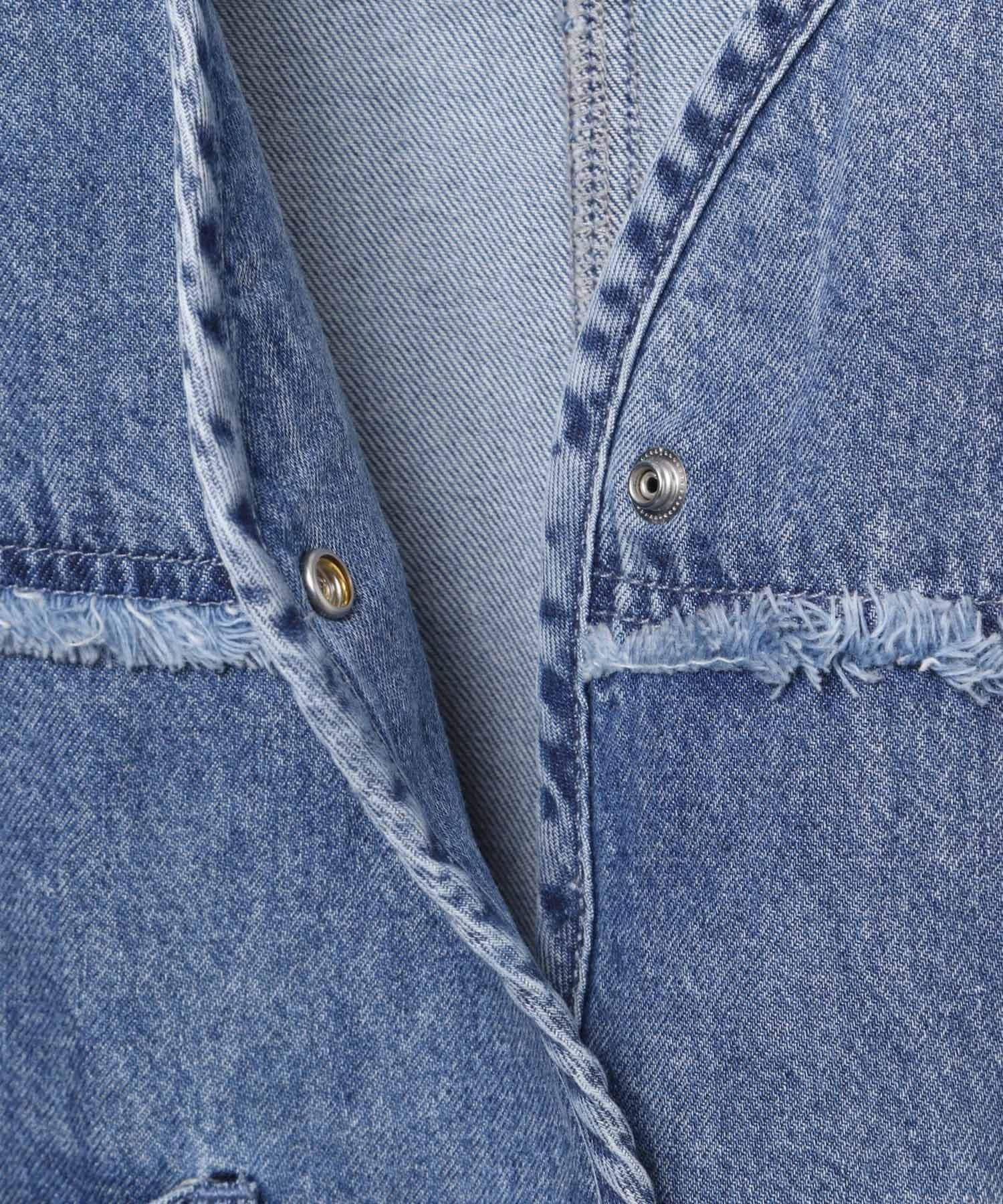 LEPSIM｜ノーカラーデニムシャツ | Rakuten Fashion(楽天ファッション