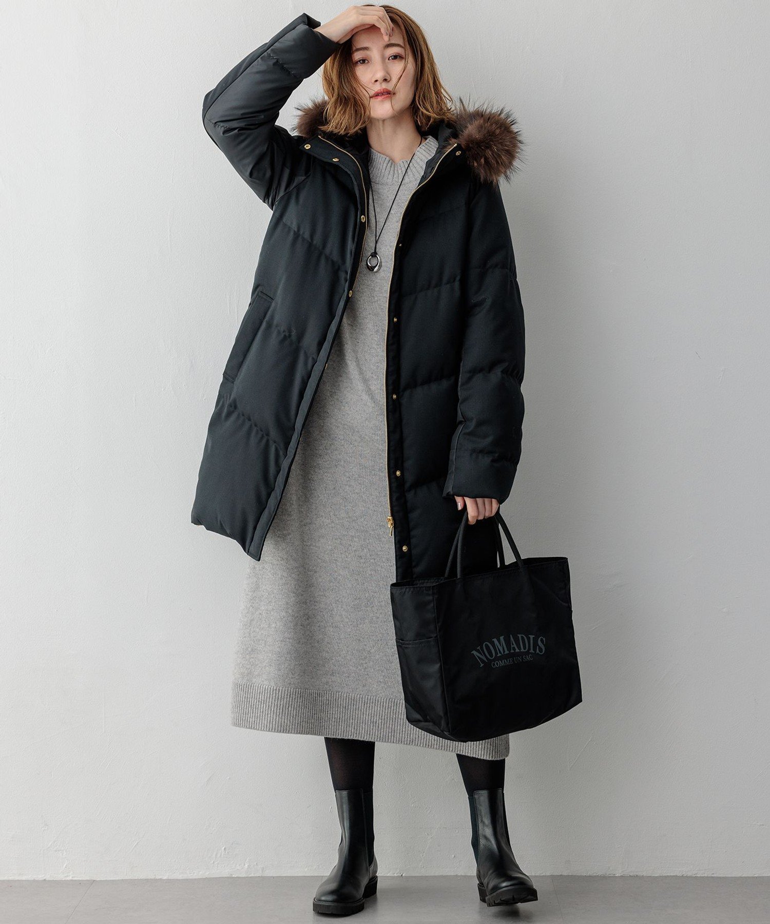 23区｜【撥水加工】TWツイル ロングダウンコート | Rakuten Fashion