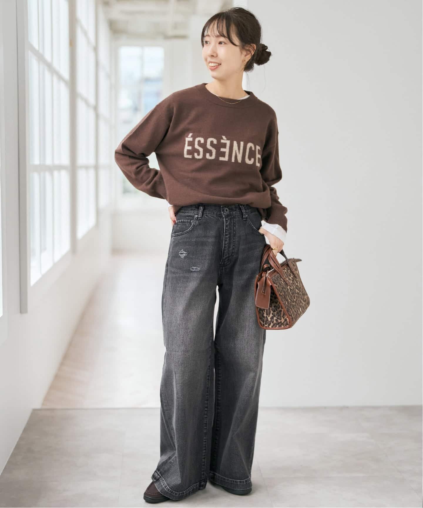 Spick & Span｜5 1/2 BAGGY DENIM (Black) | Rakuten Fashion(楽天