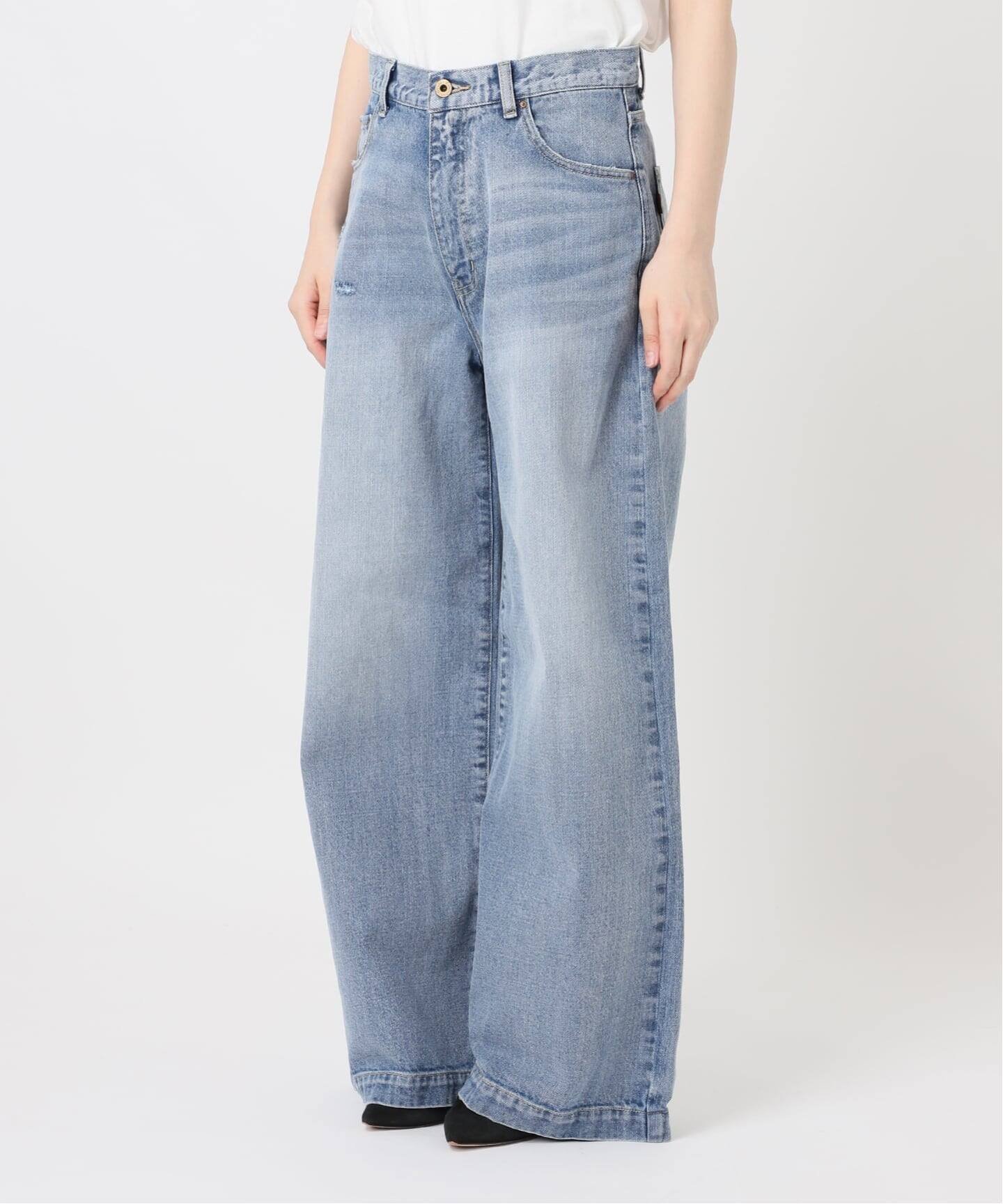 Spick & Span｜5 1/2 BAGGY DENIM (Black) | Rakuten Fashion(楽天