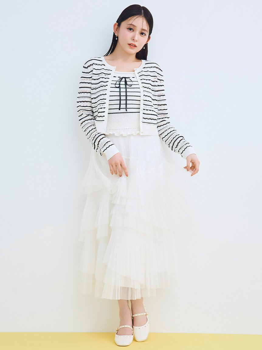 CELFORD｜【洗える】ランダムチュールプリーツスカート | Rakuten