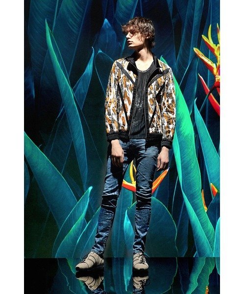 TORNADO MART｜TORNADO MART∴塩縮ツイルレオパードブルゾン | Rakuten