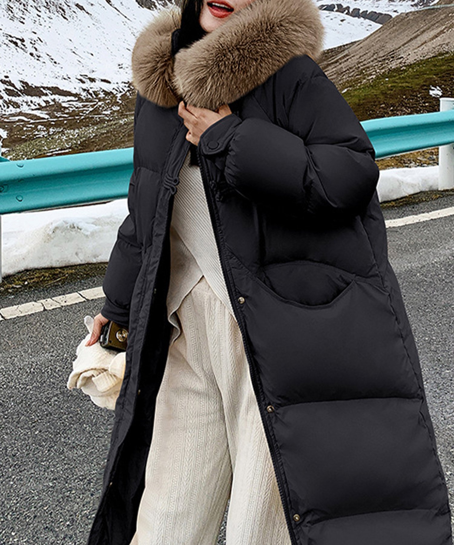 chuclla｜ファー付き フード ロングダウン コート culw829 | Rakuten