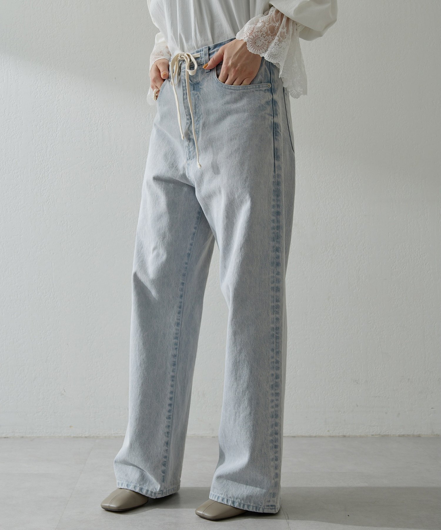 Whim Gazette｜ドロストデニムパンツ | Rakuten Fashion(楽天