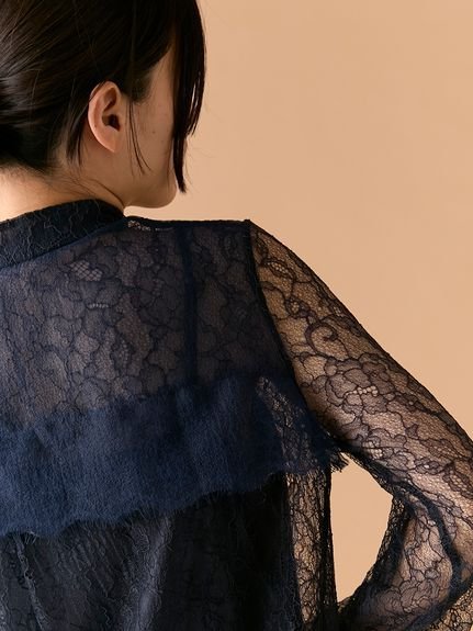 LILY BROWN｜レースチャイナブラウス | Rakuten Fashion(楽天