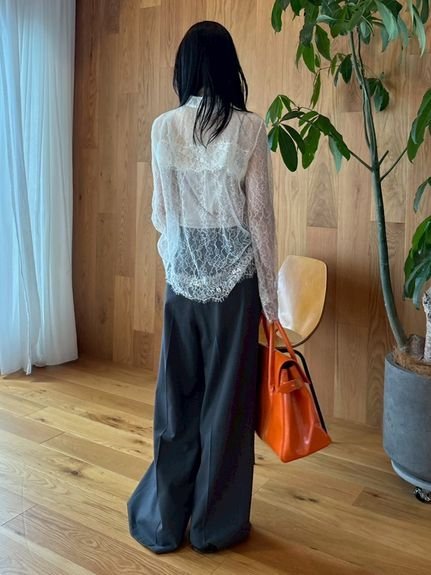 LILY BROWN｜レースチャイナブラウス | Rakuten Fashion(楽天