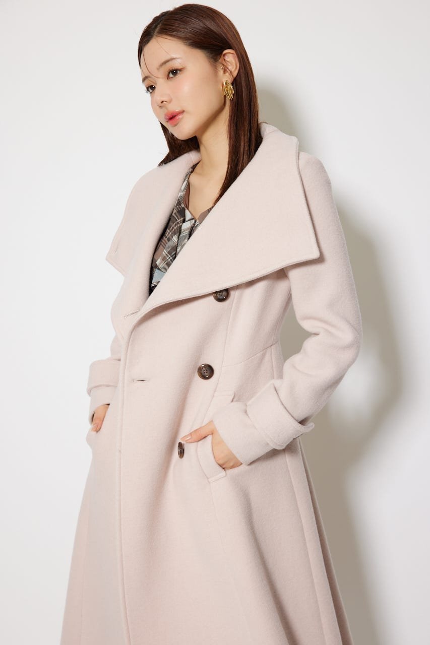 rienda｜25オーバーネックシンデレララインコート | Rakuten Fashion
