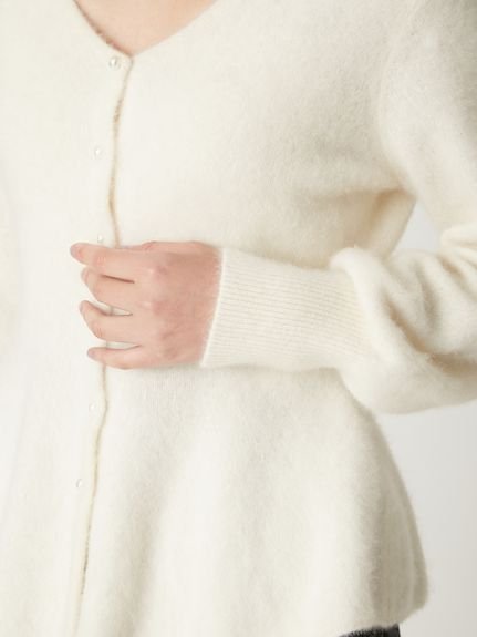 FRAY I.D｜フォックスカシミアペプラムカーディガン | Rakuten Fashion