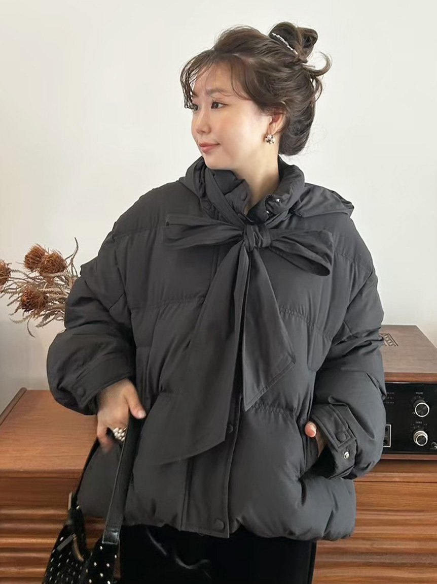 LILY BROWN｜【WEB限定カラー】recycleリボンダウン | Rakuten Fashion