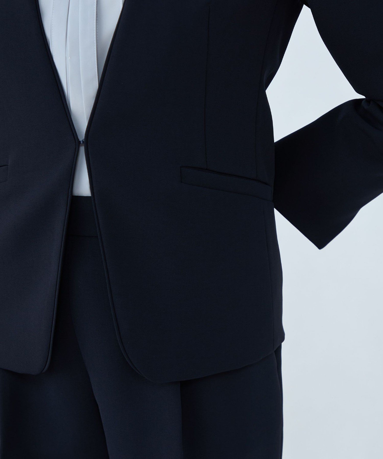 TOMORROWLAND｜ドライダブルクロス ノーカラージャケット | Rakuten