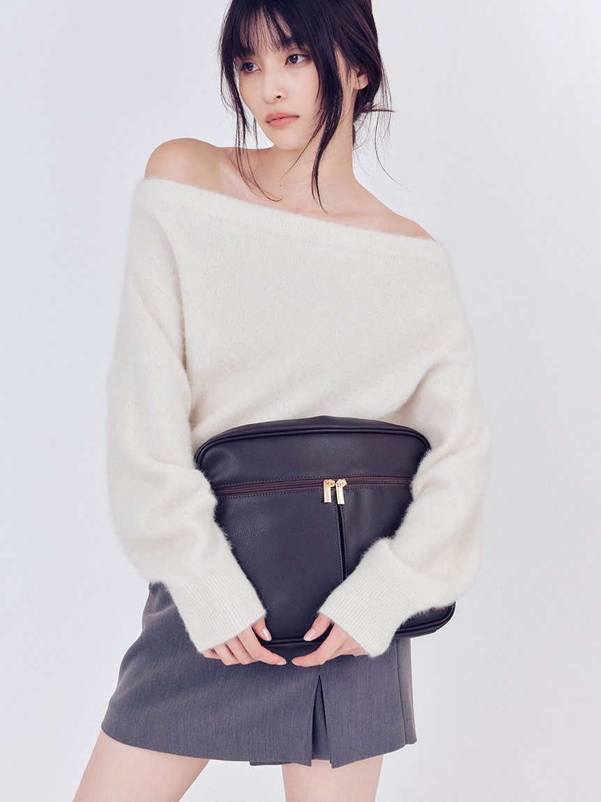 FRAY I.D｜フォックスカシミアオフショルニットトップス | Rakuten