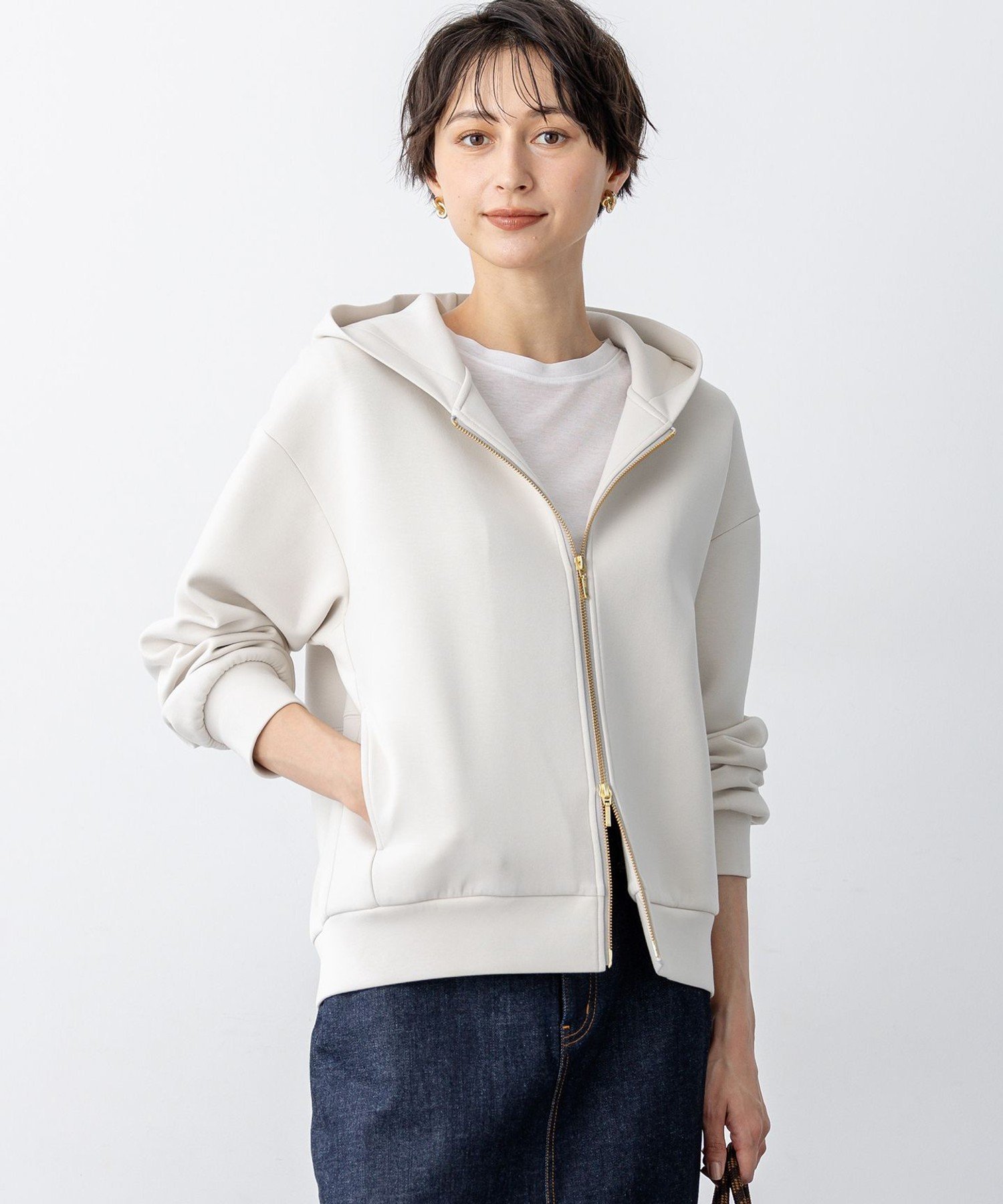 23区｜【洗える】コットンエアーダンボール コクーン フーディー