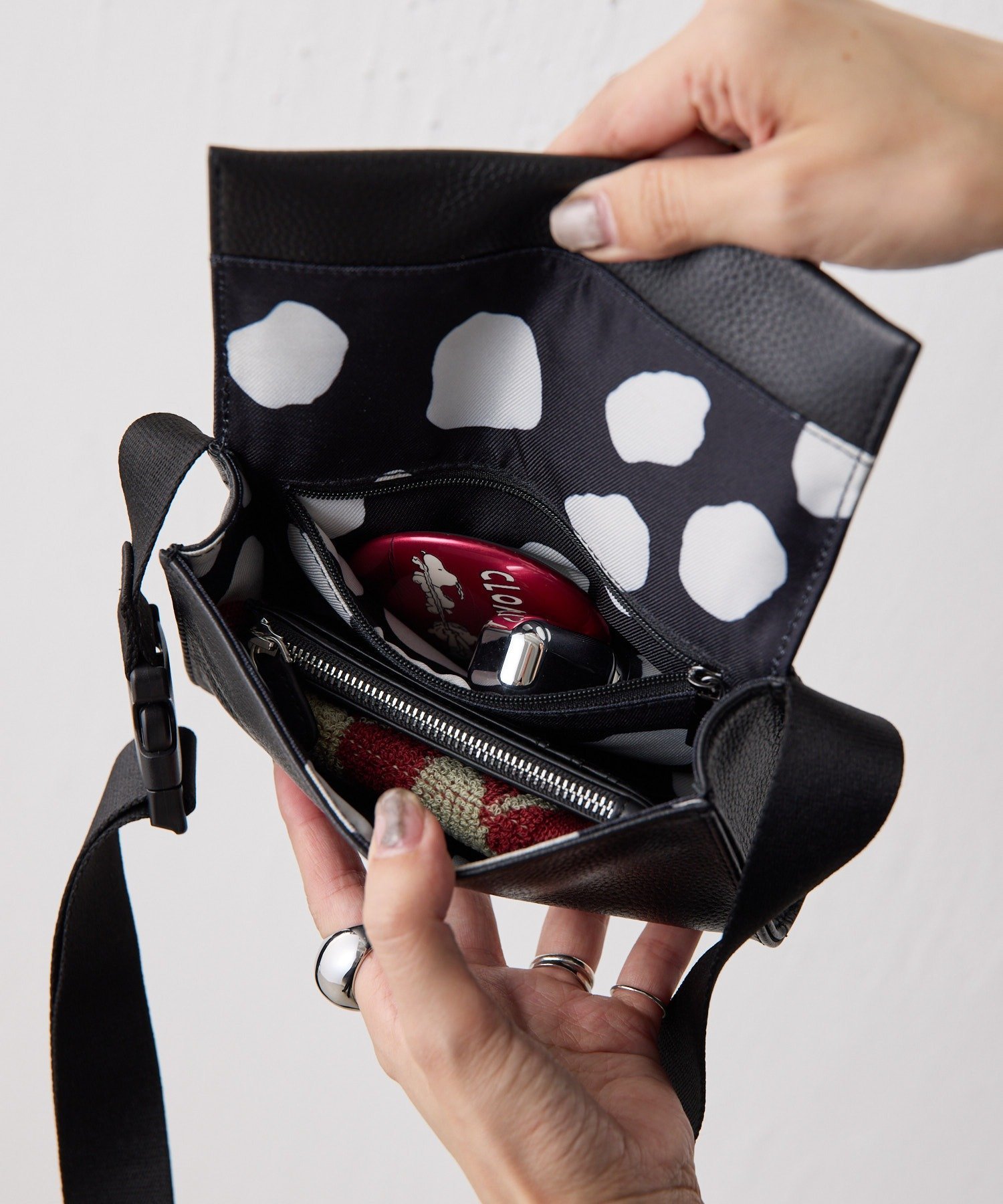 ear PAPILLONNER｜《インフルエンサーuchida企画/本革》ミニワイド