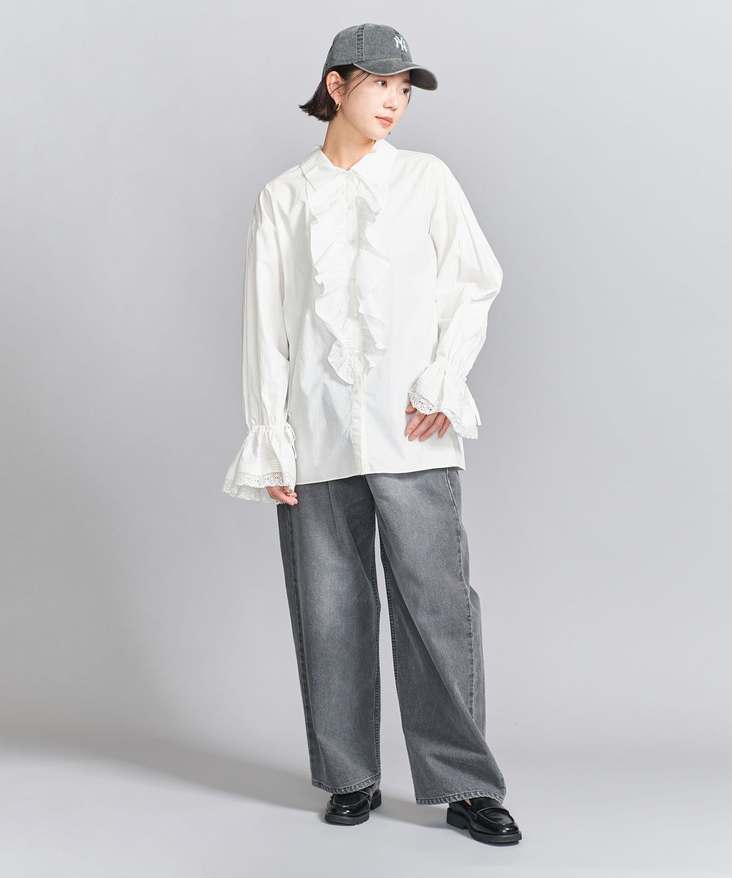 UNITED ARROWS LTD. OUTLET｜コットン フリル レーススリーブ シャツ