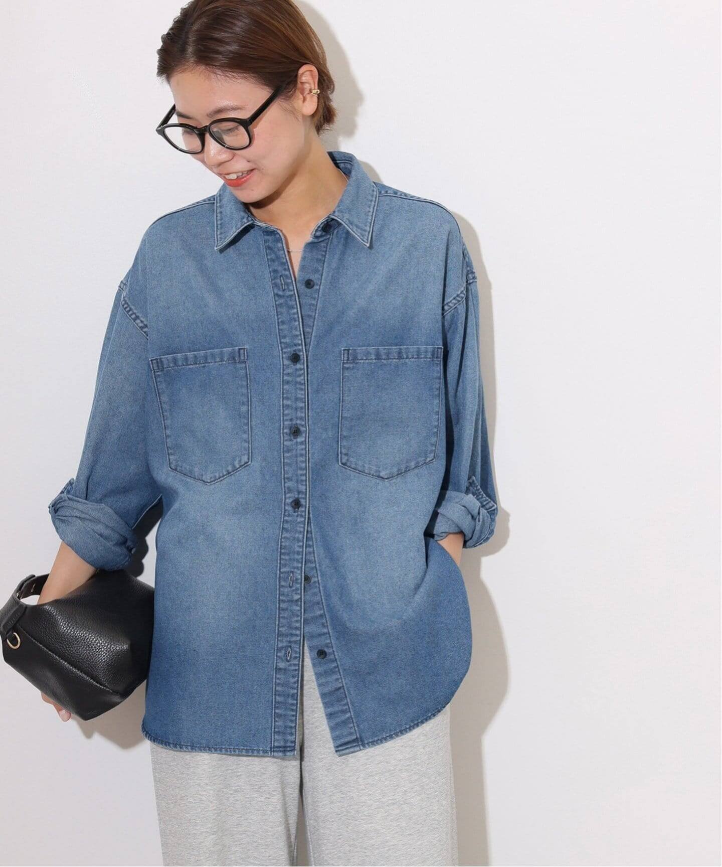 JOURNAL STANDARD relume｜《WEB限定追加》デニムオーバーサイズシャツ