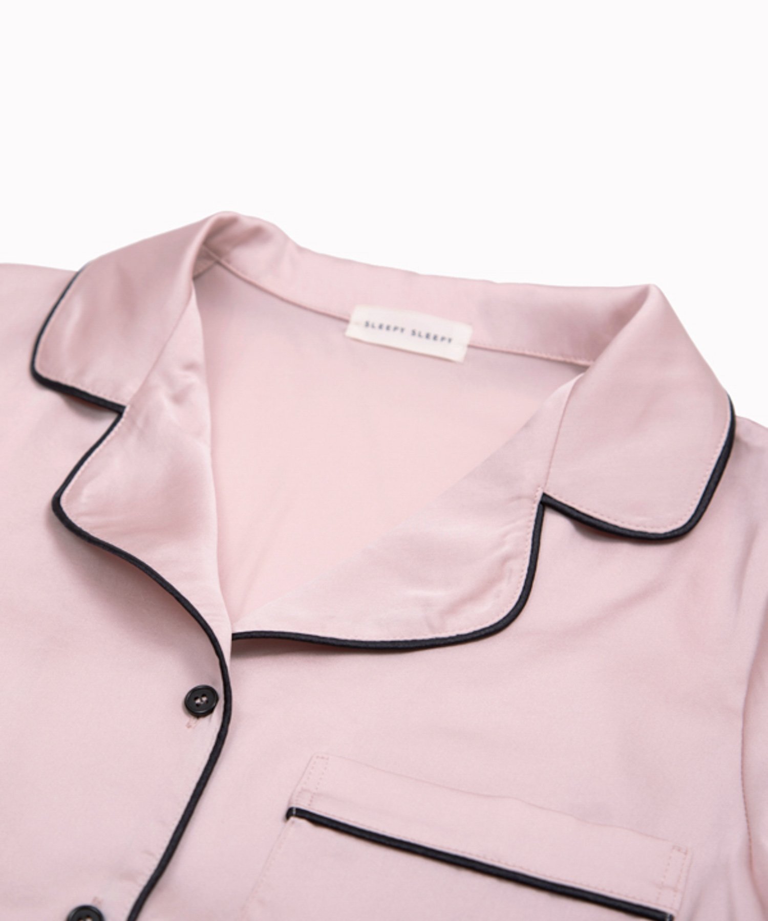 SLEEPY SLEEPY｜(W)ヴィンテージサテンパジャマ長袖&ロングパンツ