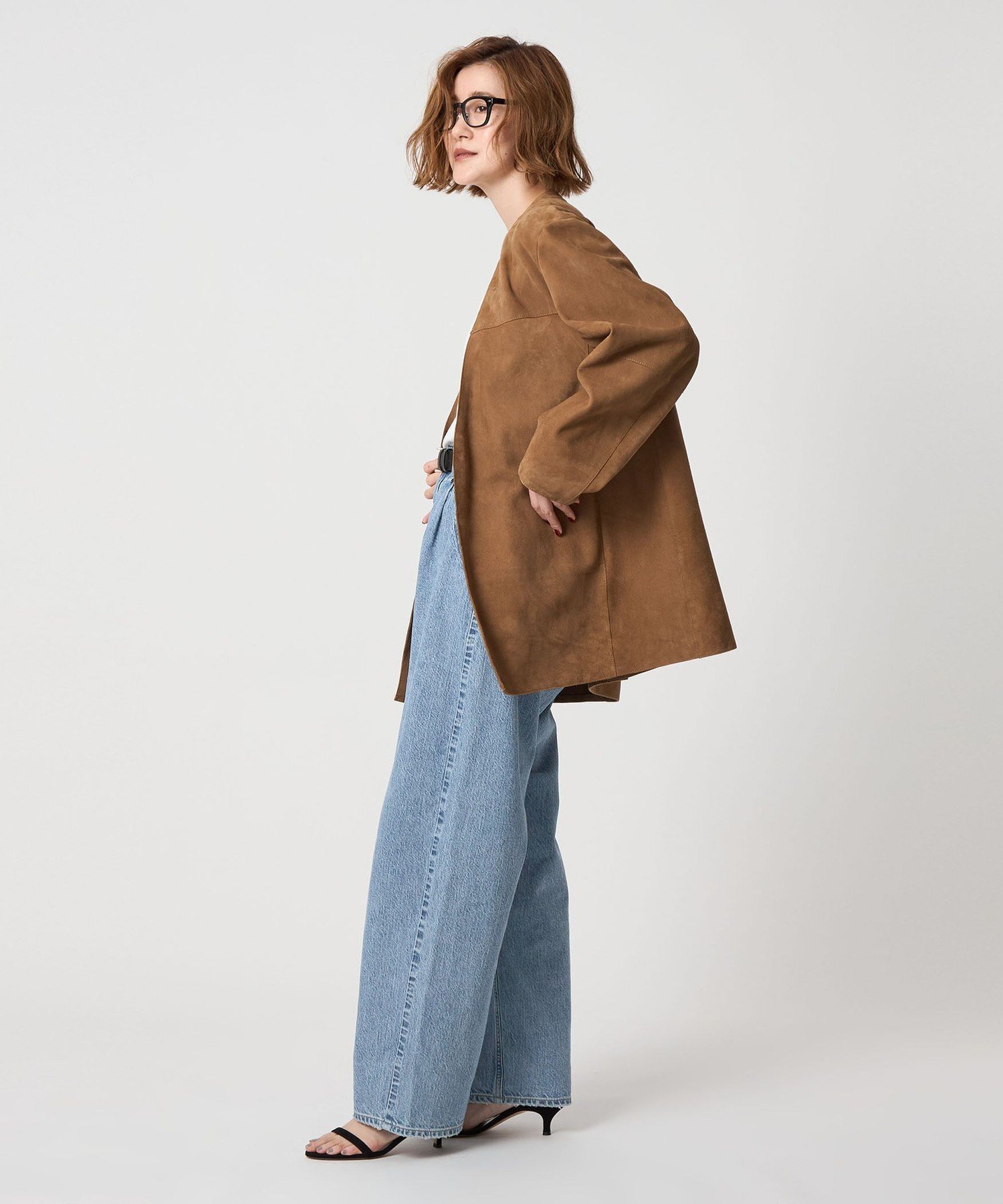 【別注】upper hights for conte タックデニムパンツ UN UNITED ARROWS｜【別注】<upper hights for conte>タックデニムパンツ