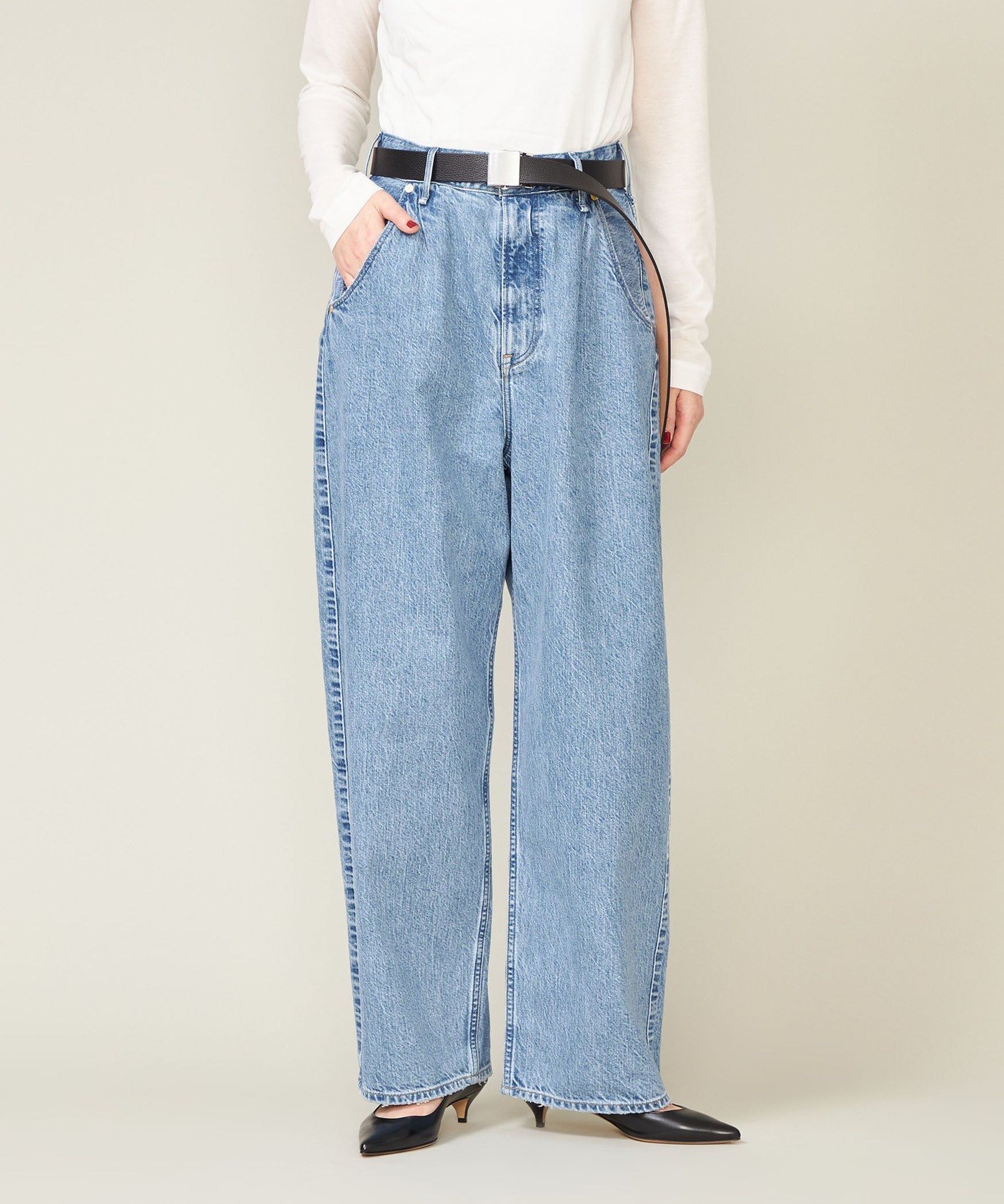 UNITED ARROWS｜【別注】<upper hights for conte>タックデニムパンツ