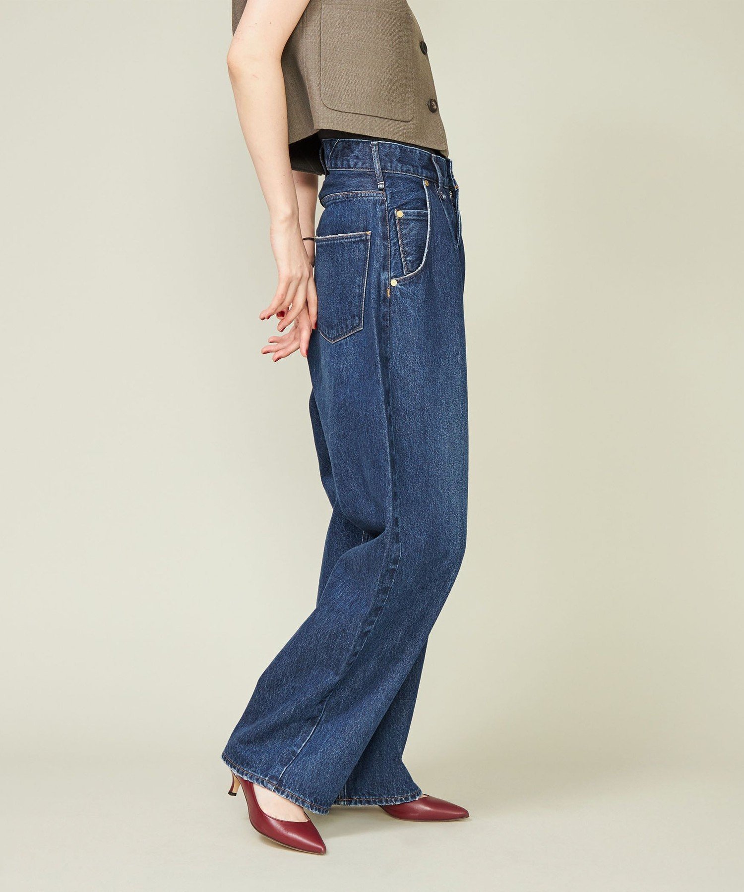 UNITED ARROWS｜【別注】<upper hights for conte>タックデニムパンツ