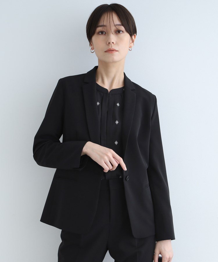 INDIVI｜【定番スーツ/洗える/UVケア】ストレッチテーラードジャケット