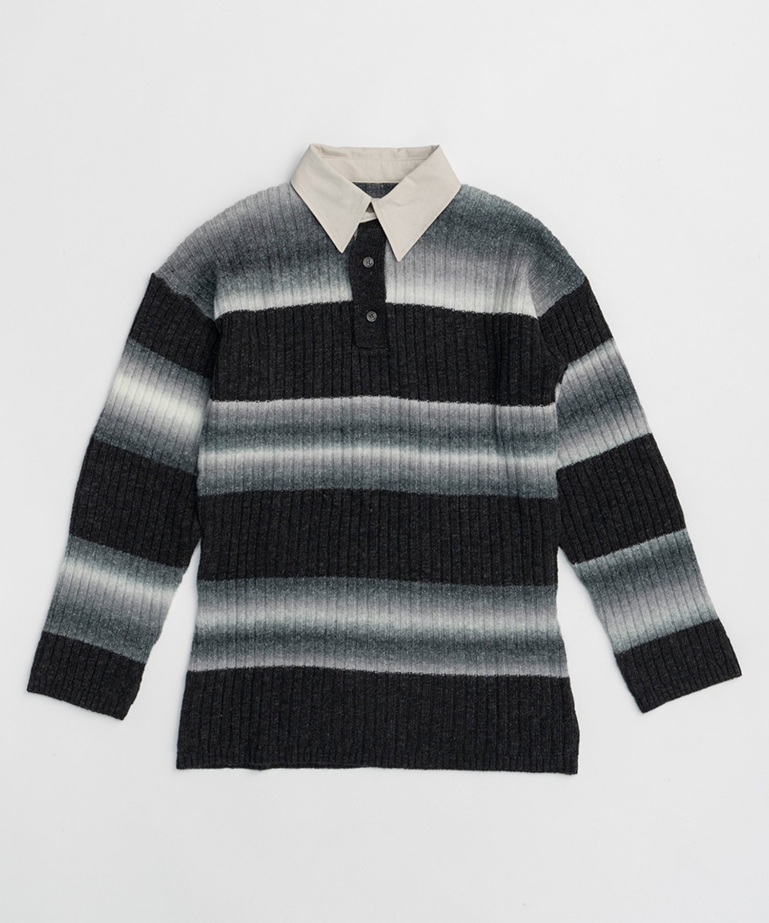 PRANK PROJECT｜カスリボーダーラガーニット / Blur Border Rugger