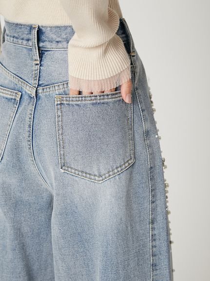 FRAY I.D｜ハイウエストビジューデニム | Rakuten Fashion(楽天