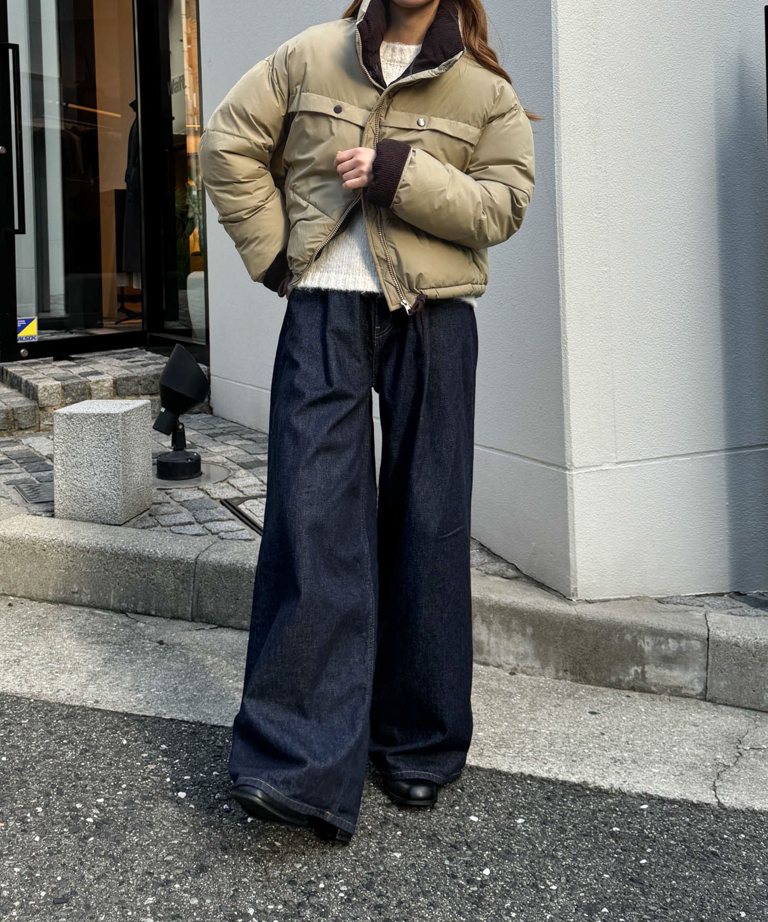 CANAL JEAN｜Lakey Park 配色パファーショートブルゾン | Rakuten