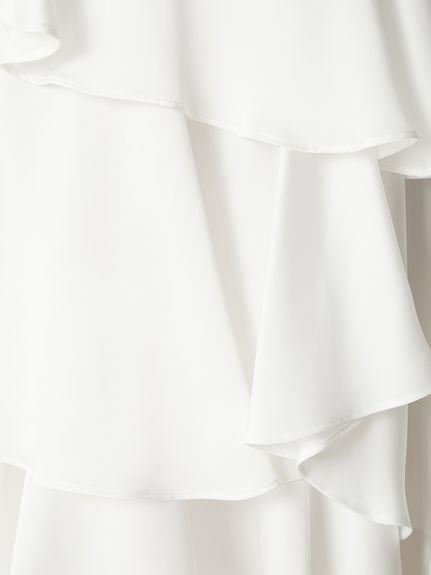 FRAY I.D｜サテンランダムティアードスカート | Rakuten Fashion(楽天