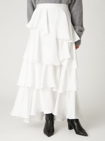 FRAY I.D｜サテンランダムティアードスカート | Rakuten Fashion(楽天