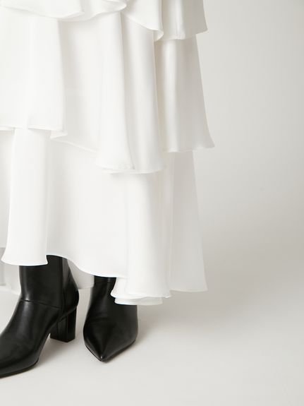 FRAY I.D｜サテンランダムティアードスカート | Rakuten Fashion(楽天