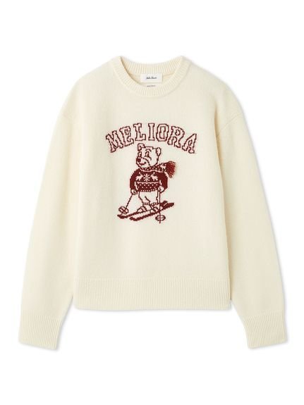 Mila Owen｜MILAOクルーネックジャガードニット | Rakuten Fashion