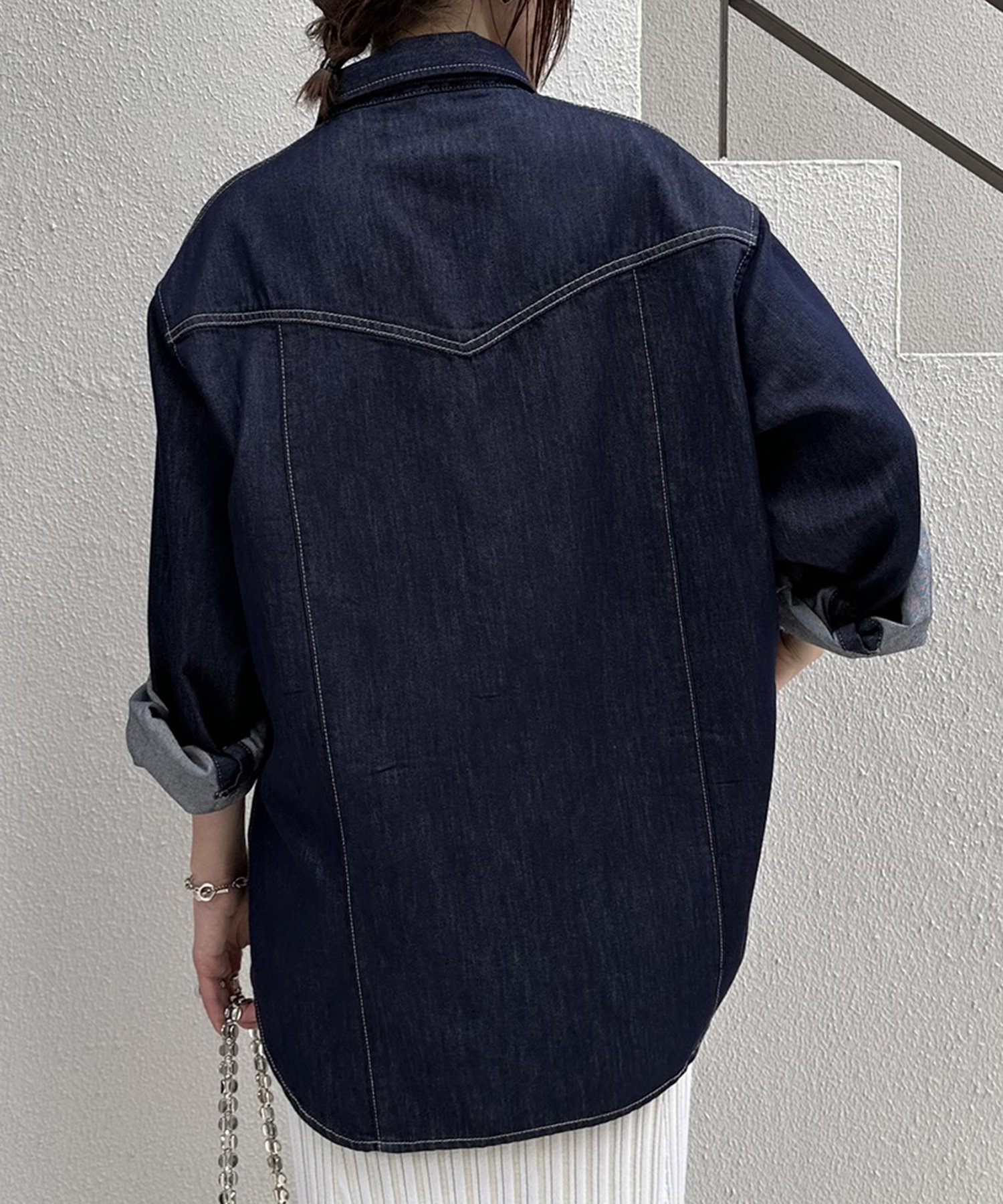 COLLAGE GALLARDAGALANTE｜ボウタイデニムシャツ | Rakuten Fashion