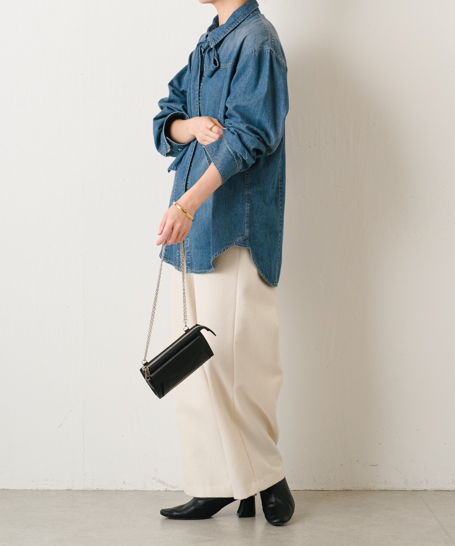 COLLAGE GALLARDAGALANTE｜ボウタイデニムシャツ | Rakuten Fashion