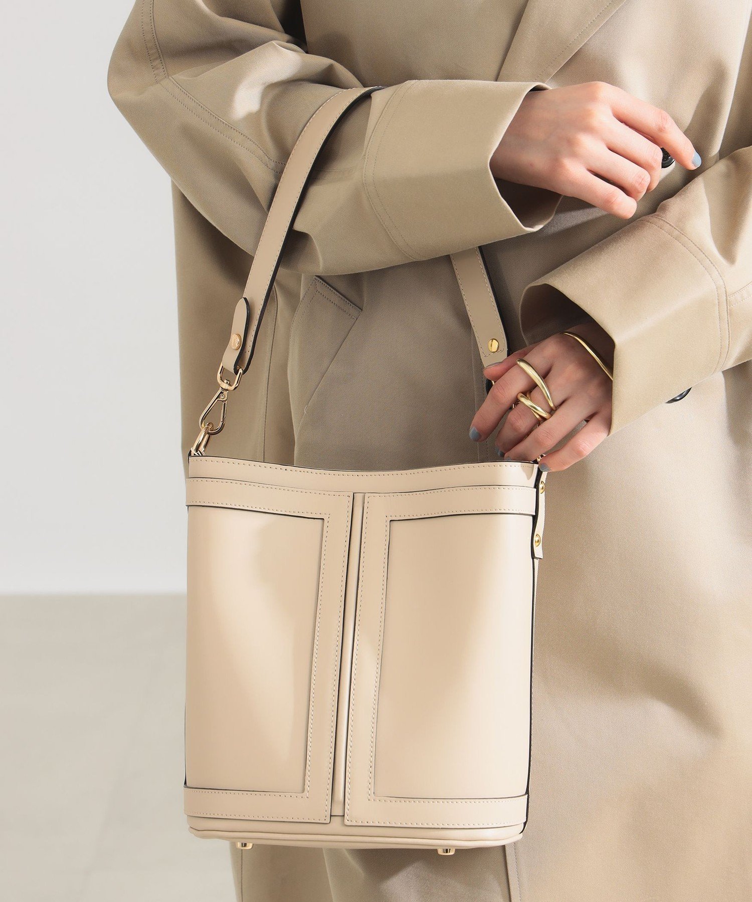 Demi-Luxe BEAMS｜GIANNI NOTARO / NEW フレーム バケット バッグ