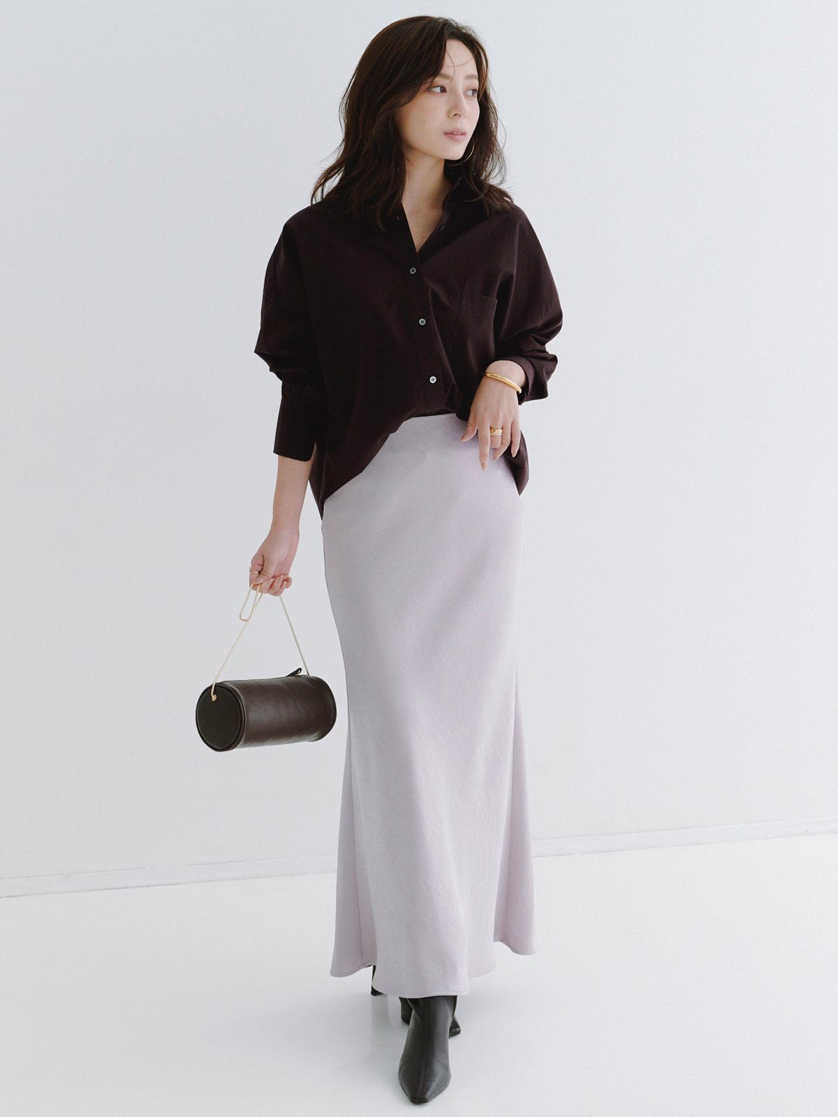 anuans｜サテンナロースカート | Rakuten Fashion(楽天ファッション