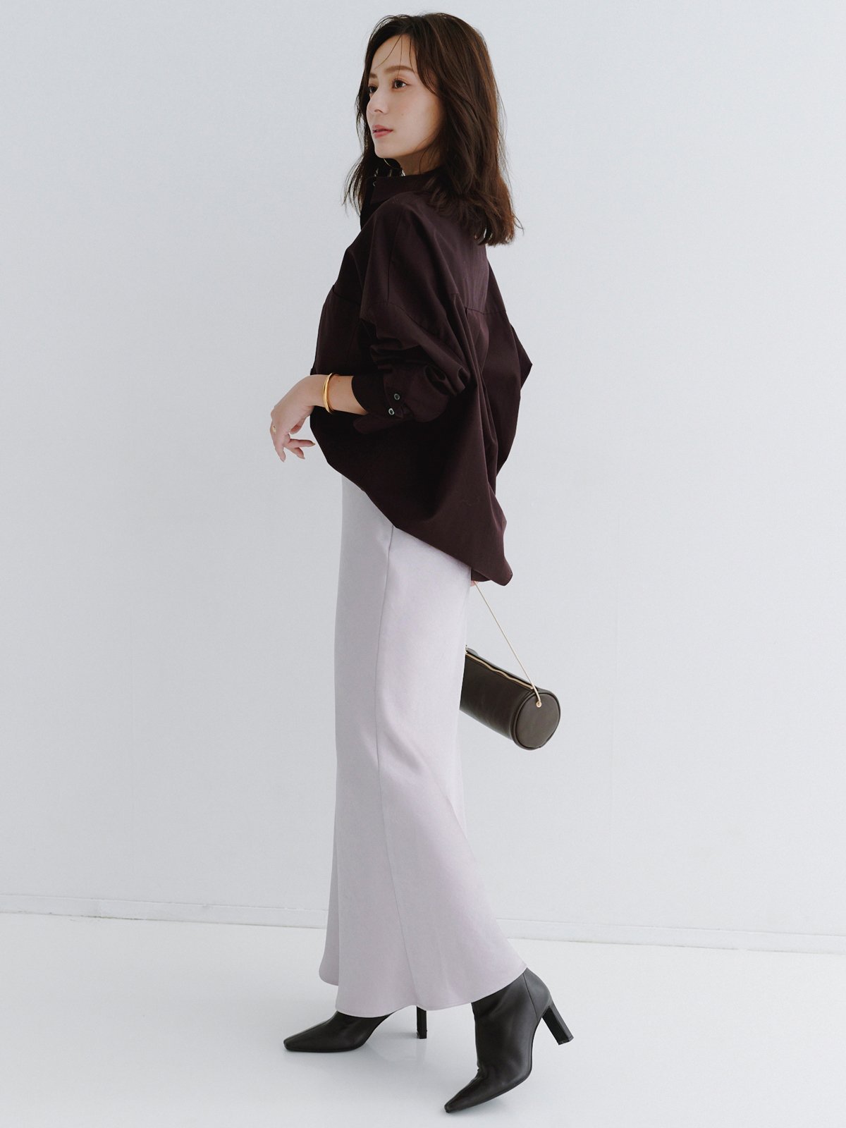 anuans｜サテンナロースカート | Rakuten Fashion(楽天ファッション