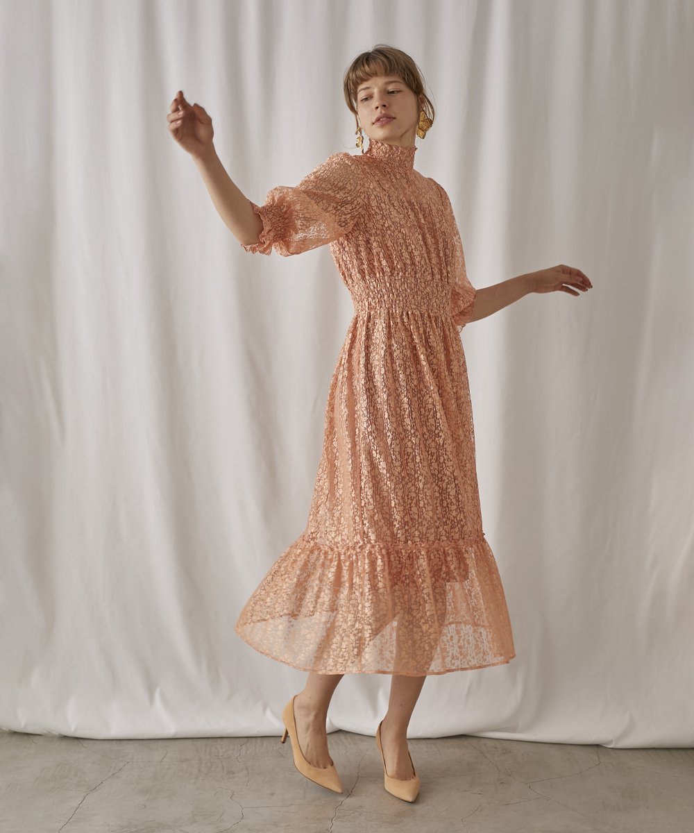 troisiemechaco｜troisiemechaco/メタリックレースワンピース