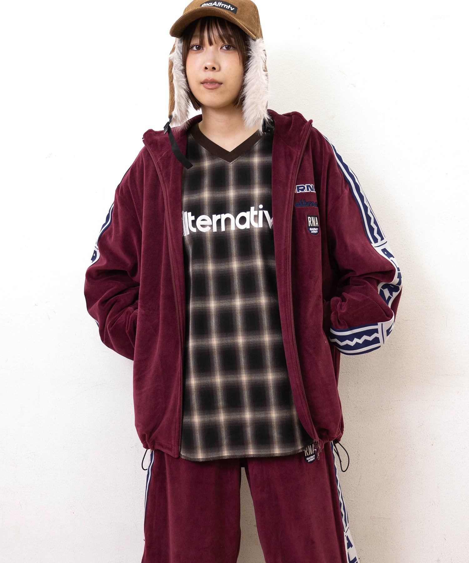 RNA｜J2164 ベロアトラックジャケット | Rakuten Fashion(楽天