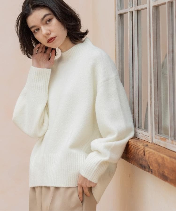 OPAQUE.CLIP｜ふわふわハイネックニット【洗濯機OK】 | Rakuten