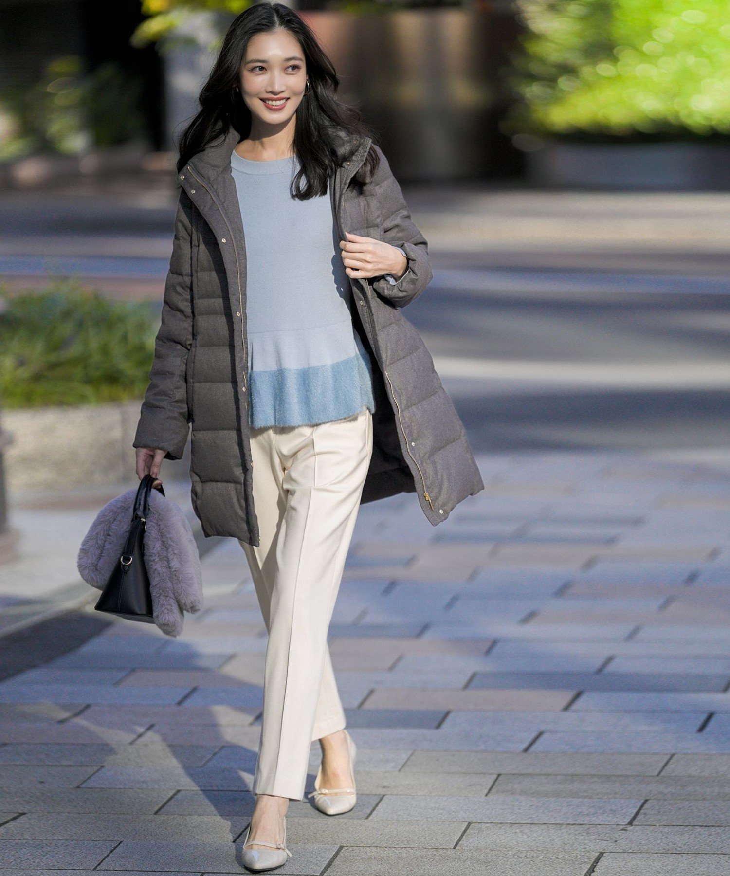 ANY SIS｜ビューティサーモ2WAYストレッチ テーパードパンツ | Rakuten