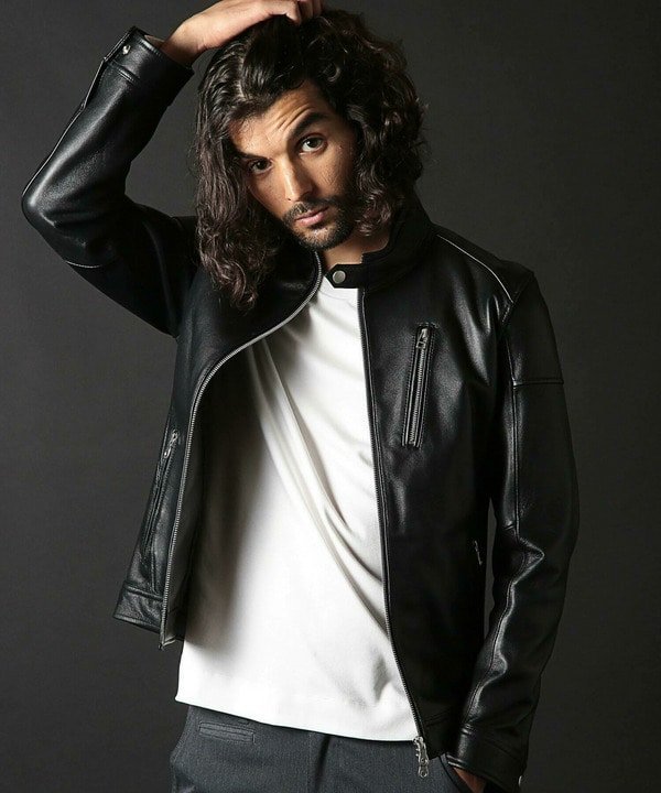 MEN'S BIGI｜シングルライダースレザージャケット | Rakuten Fashion